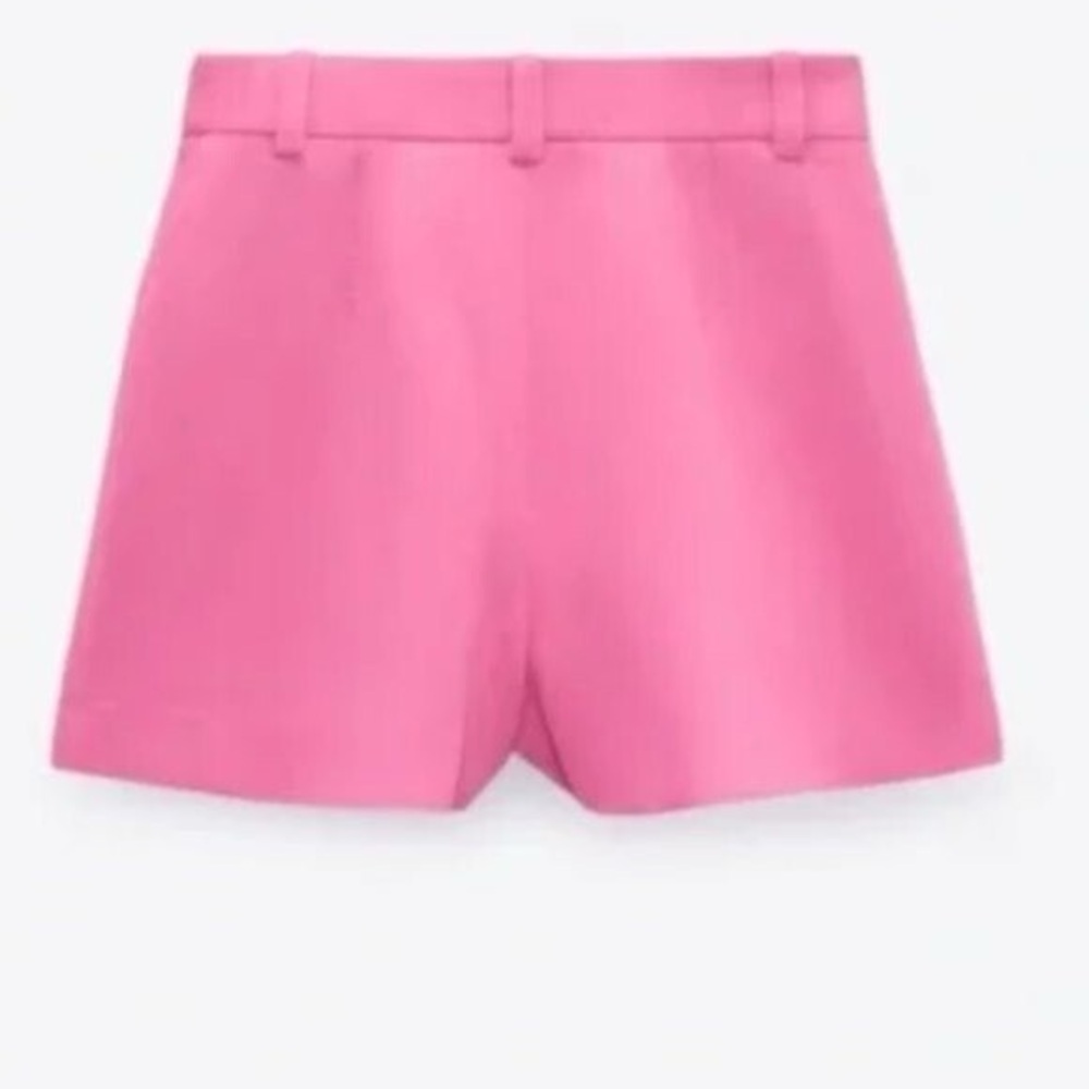 Zara High-Waisted Pink Shorts - Size Small